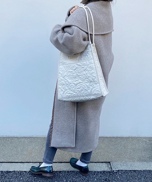 CONTROL FREAK / CTFK（コントロールフリーク）の「CONTROL FREAK(コントロールフリーク)ペイズリーキルトトート（トートバッグ・レディース・ブラック/シルバー/ブルー/アイボリー/ベージュ/グレー・FREE）」の18枚目の写真