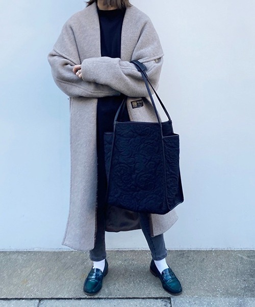 CONTROL FREAK / CTFK（コントロールフリーク）の「CONTROL FREAK(コントロールフリーク)ペイズリーキルトトート（トートバッグ・レディース・ブラック/シルバー/ブルー/アイボリー/ベージュ/グレー・FREE）」の14枚目の写真