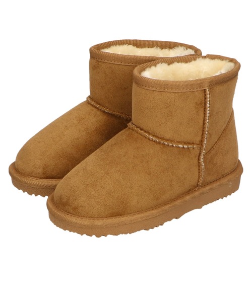 ORiental TRaffic（オリエンタルトラフィック）の「切替ムートンブーツ K-133（ブーツ・キッズ・ピンク/キャメル/ブラック/グレー・15.0cm/17.0cm/19.0cm/16.0cm/18.0cm/20.0cm）」の12枚目の写真