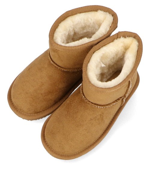 ORiental TRaffic（オリエンタルトラフィック）の「切替ムートンブーツ K-133（ブーツ・キッズ・ピンク/キャメル/ブラック/グレー・15.0cm/17.0cm/19.0cm/16.0cm/18.0cm/20.0cm）」の15枚目の写真