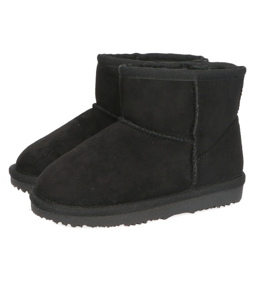 ORiental TRaffic（オリエンタルトラフィック）の「切替ムートンブーツ K-133（ブーツ・キッズ・ピンク/キャメル/ブラック/グレー・15.0cm/17.0cm/19.0cm/16.0cm/18.0cm/20.0cm）」の6枚目の写真