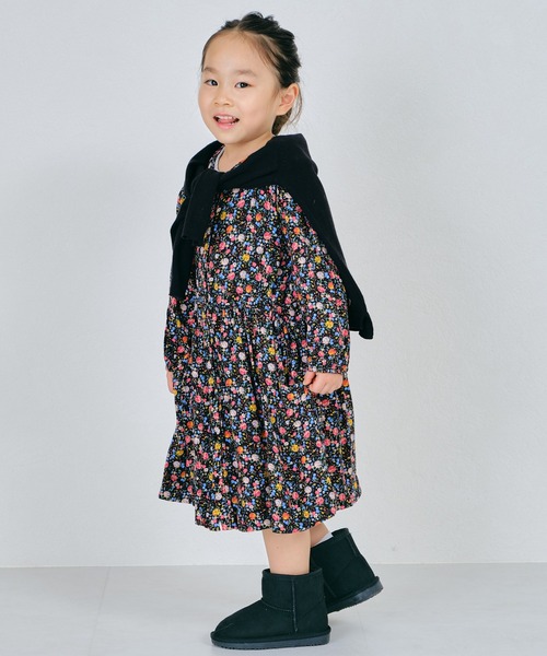 ORiental TRaffic（オリエンタルトラフィック）の「切替ムートンブーツ K-133（ブーツ・キッズ・ピンク/キャメル/ブラック/グレー・15.0cm/17.0cm/19.0cm/16.0cm/18.0cm/20.0cm）」の18枚目の写真