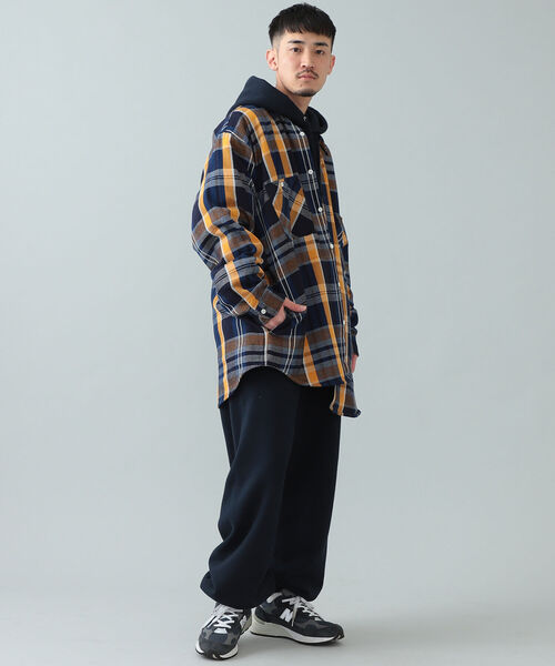BEAMS（ビームス）の「BEAMS / ヘビーネル チェック イージー ワークシャツ（シャツ/ブラウス・メンズ・イエロー/オレンジ・SMALL/MEDIUM/LARGE/X-LARGE）」の7枚目の写真