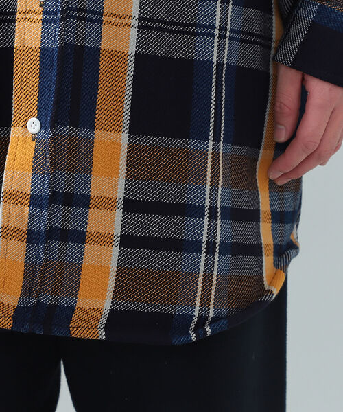 BEAMS（ビームス）の「BEAMS / ヘビーネル チェック イージー ワークシャツ（シャツ/ブラウス・メンズ・イエロー/オレンジ・SMALL/MEDIUM/LARGE/X-LARGE）」の16枚目の写真
