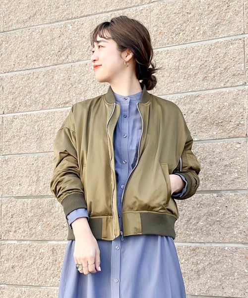 ITEMS URBANRESEARCH(アイテムズ アーバンリサーチ)の「MA-1(MA-1・レディース・ブラック/カーキ・FREE)」の1枚目の写真