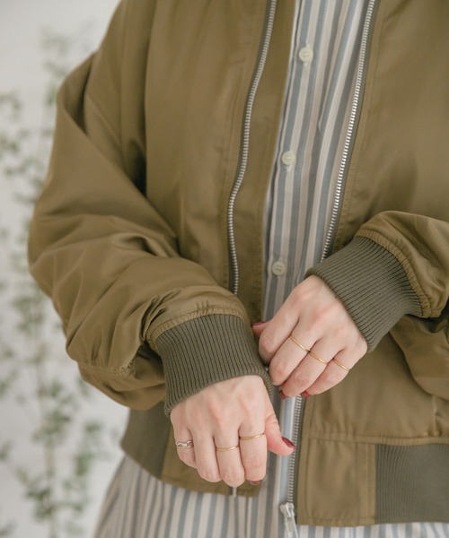ITEMS URBANRESEARCH(アイテムズ アーバンリサーチ)の「MA-1(MA-1・レディース・ブラック/カーキ・FREE)」の14枚目の写真