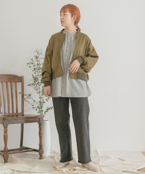 ITEMS URBANRESEARCH(アイテムズ アーバンリサーチ)の「MA-1(MA-1・レディース・ブラック/カーキ・FREE)」の18枚目の写真