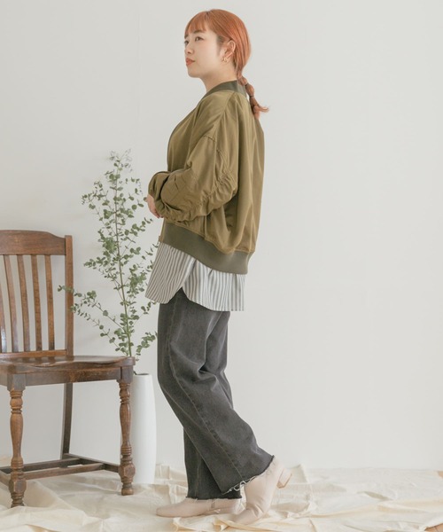 ITEMS URBANRESEARCH(アイテムズ アーバンリサーチ)の「MA-1(MA-1・レディース・ブラック/カーキ・FREE)」の19枚目の写真