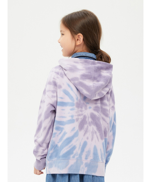 GAP(ギャップ)の「カーボナイズド フレンチテリー オーバーサイズ パーカー (キッズ)(パーカー・キッズ・ブルー/ラベンダー・S/M/L/XL/XXL)」の4枚目の写真