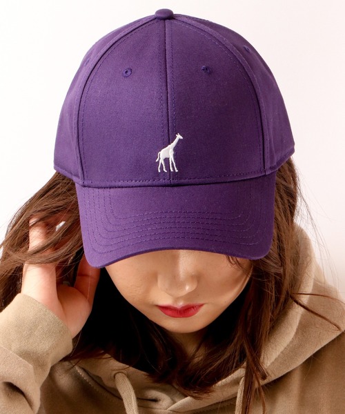 LRG（エルアールジー）の「【LRG】キリンワンポイント刺繍 ベースボールカーブキャップ（キャップ・メンズ・パープル/グリーン・FREE）」の2枚目の写真