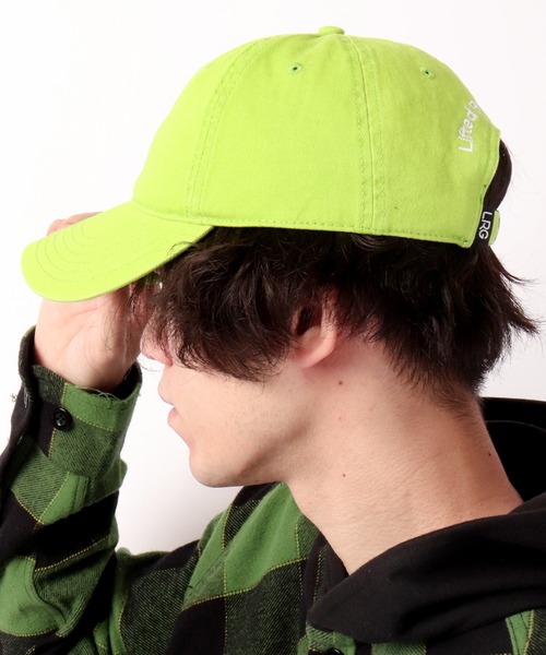 LRG（エルアールジー）の「【LRG】キリンワンポイント刺繍 ベースボールカーブキャップ（キャップ・メンズ・パープル/グリーン・FREE）」の4枚目の写真