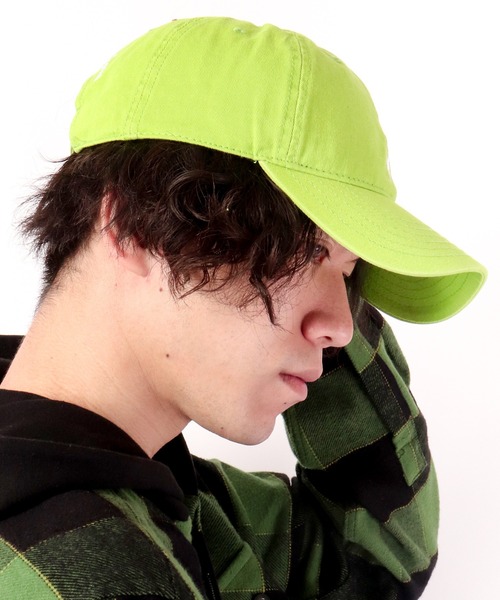 LRG（エルアールジー）の「【LRG】キリンワンポイント刺繍 ベースボールカーブキャップ（キャップ・メンズ・パープル/グリーン・FREE）」の3枚目の写真