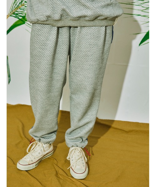 AlexanderLeeChang（アレキサンダーリーチャン）の「BIG TWILL PANTS AC-042204（スウェットパンツ・メンズ・グリーン/グレー/チャコール・3/2）」の2枚目の写真