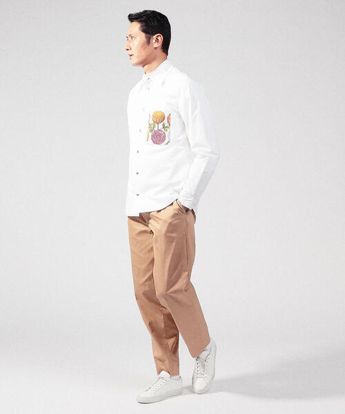 caban（キャバン）の「■CABaN コットンタイプライター パデットアートシャツブルゾン（シャツ/ブラウス・メンズ・ホワイト/ライトブルー/グリーン・M/L）」の19枚目の写真