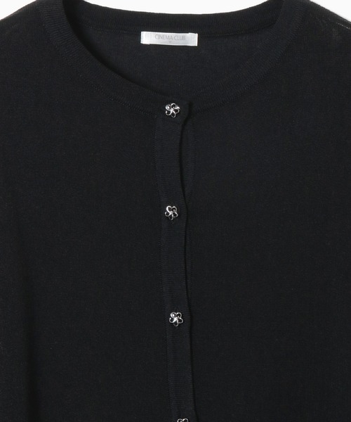 Honeys（ハニーズ）の「変わり釦カーデ（カーディガン/ボレロ・レディース・ラベンダー/サックスブルー/ライム/ライトイエロー/ライトベージュ/ブラック/ライトグレー/オフホワイト/ネイビー・LL/S/M/L）」の17枚目の写真