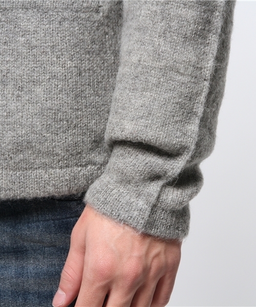 OUTLET(アウトレット)の「【WHO'S WHO gallery】BYシェットランドクルーカーデ(カーディガン/ボレロ・メンズ・ブラック/ブルー/グレー/アイボリー/ネイビー/レッド・LARGE/MEDIUM)」の12枚目の写真