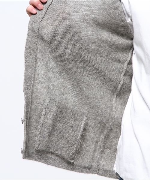 OUTLET(アウトレット)の「【WHO'S WHO gallery】BYシェットランドクルーカーデ(カーディガン/ボレロ・メンズ・ブラック/ブルー/グレー/アイボリー/ネイビー/レッド・LARGE/MEDIUM)」の16枚目の写真