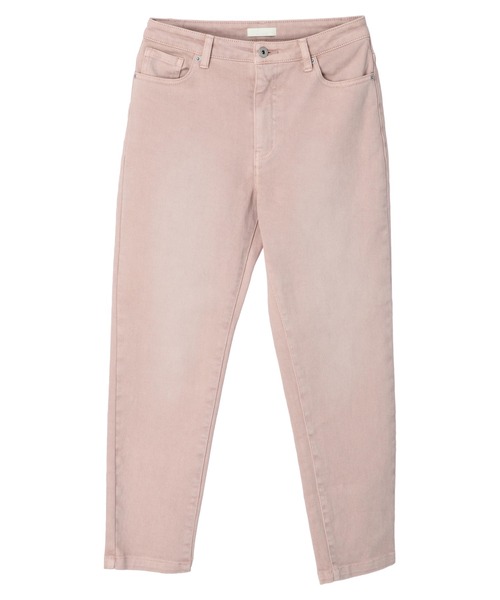 earth music&ecology（アースミュージックアンドエコロジー）の「カラーデニムテーパードパンツ*（デニムパンツ・レディース・ピンク・S/M/L）」の12枚目の写真