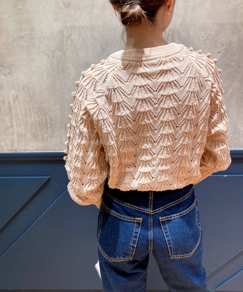 イエナラブークル　AJAポンポンカーディガン セール】IENA LA BOUCLE AJAポンポンプルオーバー◇（ニット/セーター