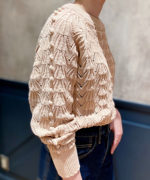 セール】IENA LA BOUCLE AJAポンポンプルオーバー◇（ニット/セーター