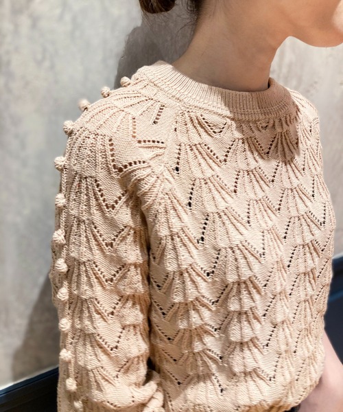 セール】IENA LA BOUCLE AJAポンポンプルオーバー◇（ニット/セーター