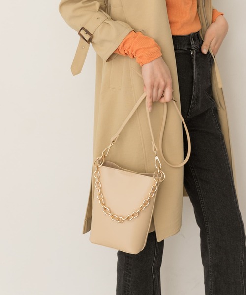RODE SKO（ロデスコ）の「チェーン2WAYショルダーバッグ（ショルダーバッグ・レディース・オレンジ/ベージュ/キャメル/グリーン・ONE）」の14枚目の写真