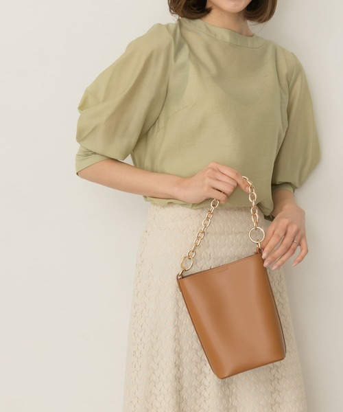 RODE SKO（ロデスコ）の「チェーン2WAYショルダーバッグ（ショルダーバッグ・レディース・オレンジ/ベージュ/キャメル/グリーン・ONE）」の6枚目の写真