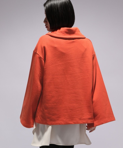 HARE（ハレ）の「ZIPハイネックスウェット(HARE)（スウェット・レディース・オレンジ/ブラック・FREE）」の5枚目の写真