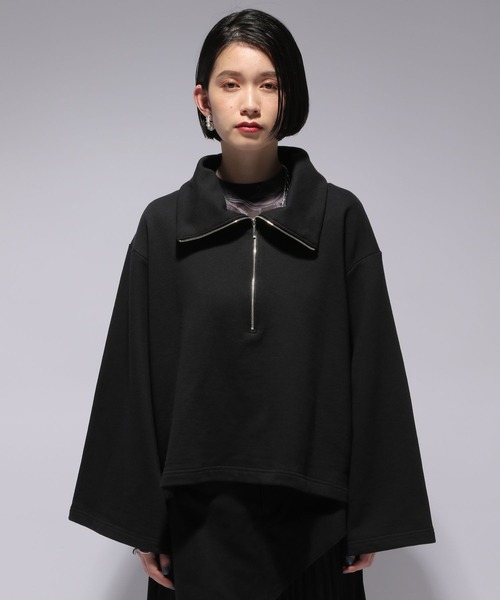 HARE（ハレ）の「ZIPハイネックスウェット(HARE)（スウェット・レディース・オレンジ/ブラック・FREE）」の15枚目の写真