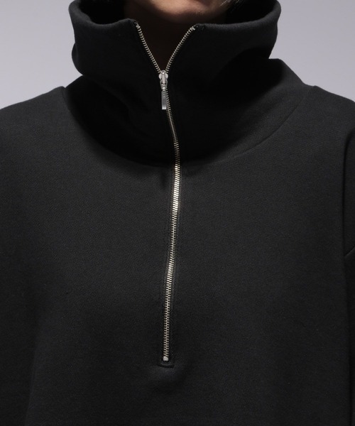 HARE（ハレ）の「ZIPハイネックスウェット(HARE)（スウェット・レディース・オレンジ/ブラック・FREE）」の8枚目の写真