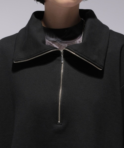 HARE（ハレ）の「ZIPハイネックスウェット(HARE)（スウェット・レディース・オレンジ/ブラック・FREE）」の11枚目の写真