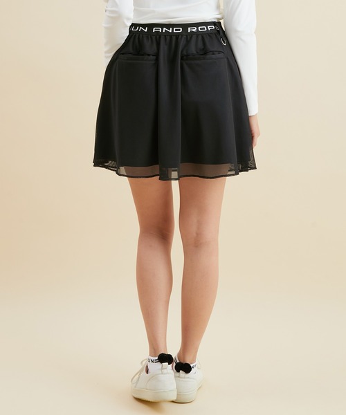 JUN&ROPE'（ジュンアンドロペ）の「【UV】【吸水速乾】メッシュコンビフレアースカート（スカート・レディース・ホワイト/ブラック/グレー/ピンク・S/M/L/XS）」の20枚目の写真