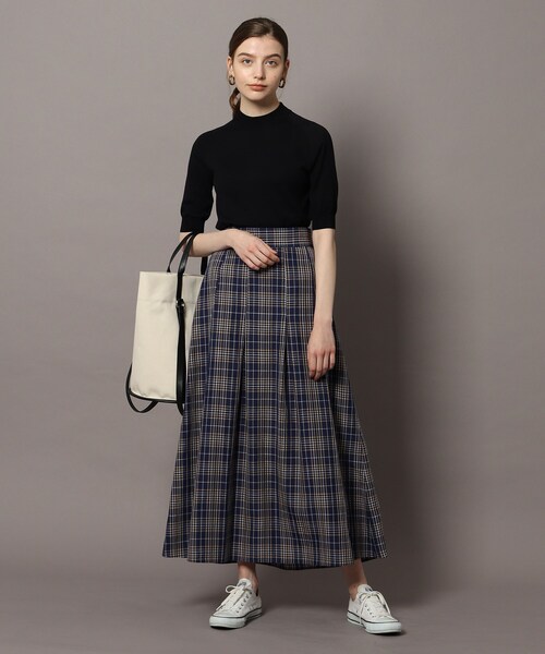 DRESSTERIORドレステリア　チェックタックスカート　CLASSY.掲載 DRESSTERIOR（ドレステリア）の「◇チェックタックマキシ