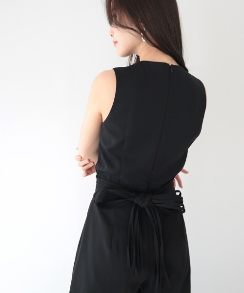【美品】AMBIENTZ アンビエント ネックスリット オールインワン ネックスリットオールインワン（つなぎ/オールインワン