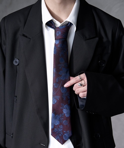 Ellno Loset（エルノロゼット）の「【新柄追加】柄ネクタイ（ネクタイ・メンズ・グリーン/ネイビー/ブラック/ブラウン系その他/パープル系その他/ブルー系その他/ボルドー/ネイビー系2/チャコールグレー/ブラック系その他2/パープル/ゴールド/オレンジ/ダークグレー/ワインレッド/ブラック系その他/ダークブラウン/ブラウン/トップグレー/ワイン系・FREE）」の18枚目の写真