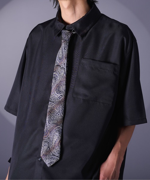 Ellno Loset（エルノロゼット）の「【新柄追加】柄ネクタイ（ネクタイ・メンズ・グリーン/ネイビー/ブラック/ブラウン系その他/パープル系その他/ブルー系その他/ボルドー/ネイビー系2/チャコールグレー/ブラック系その他2/パープル/ゴールド/オレンジ/ダークグレー/ワインレッド/ブラック系その他/ダークブラウン/ブラウン/トップグレー/ワイン系・FREE）」の12枚目の写真