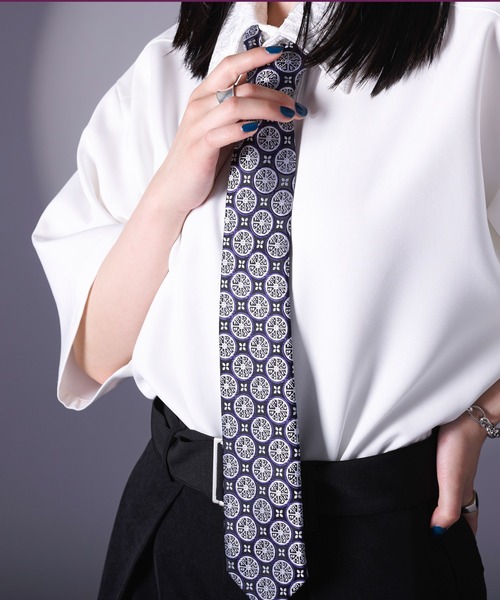 Ellno Loset（エルノロゼット）の「【新柄追加】柄ネクタイ（ネクタイ・メンズ・グリーン/ネイビー/ブラック/ブラウン系その他/パープル系その他/ブルー系その他/ボルドー/ネイビー系2/チャコールグレー/ブラック系その他2/パープル/ゴールド/オレンジ/ダークグレー/ワインレッド/ブラック系その他/ダークブラウン/ブラウン/トップグレー/ワイン系・FREE）」の15枚目の写真