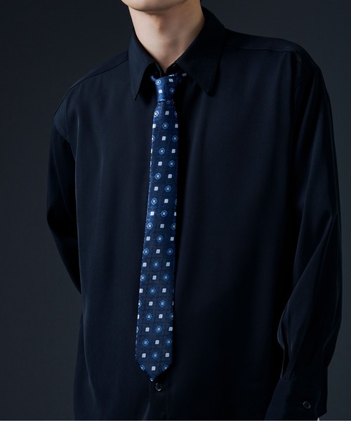 Ellno Loset（エルノロゼット）の「【新柄追加】柄ネクタイ（ネクタイ・メンズ・グリーン/ネイビー/ブラック/ブラウン系その他/パープル系その他/ブルー系その他/ボルドー/ネイビー系2/チャコールグレー/ブラック系その他2/パープル/ゴールド/オレンジ/ダークグレー/ワインレッド/ブラック系その他/ダークブラウン/ブラウン/トップグレー/ワイン系・FREE）」の11枚目の写真