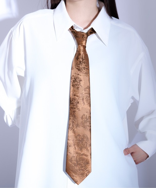 Ellno Loset（エルノロゼット）の「【新柄追加】柄ネクタイ（ネクタイ・メンズ・グリーン/ネイビー/ブラック/ブラウン系その他/パープル系その他/ブルー系その他/ボルドー/ネイビー系2/チャコールグレー/ブラック系その他2/パープル/ゴールド/オレンジ/ダークグレー/ワインレッド/ブラック系その他/ダークブラウン/ブラウン/トップグレー/ワイン系・FREE）」の19枚目の写真