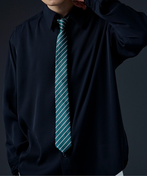 Ellno Loset（エルノロゼット）の「【新柄追加】柄ネクタイ（ネクタイ・メンズ・グリーン/ネイビー/ブラック/ブラウン系その他/パープル系その他/ブルー系その他/ボルドー/ネイビー系2/チャコールグレー/ブラック系その他2/パープル/ゴールド/オレンジ/ダークグレー/ワインレッド/ブラック系その他/ダークブラウン/ブラウン/トップグレー/ワイン系・FREE）」の10枚目の写真