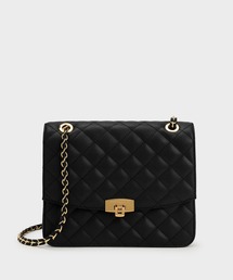 CHARLES & KEITH | キルテッドプッシュロック クラッチバッグ / Quilted Push-Lock Clutch Bag(クラッチバッグ)