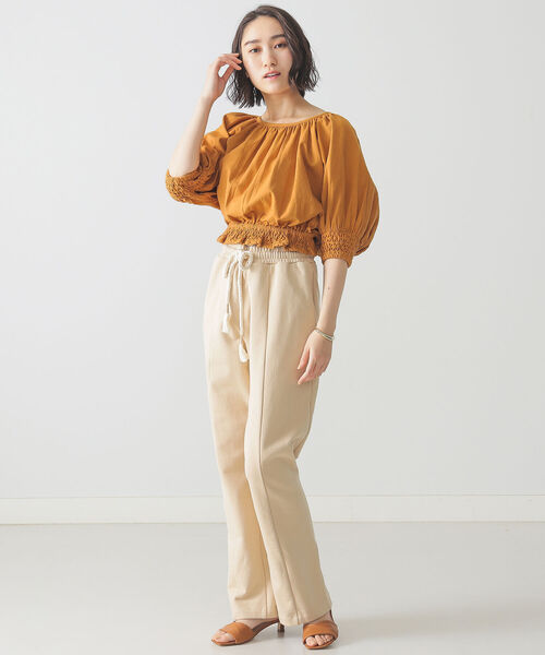 KIIRA（キーラ）の「KiiRa / スモッキング ブラウス（シャツ/ブラウス・レディース・ブラウン系その他3/ブラック・ONE SIZE）」の3枚目の写真