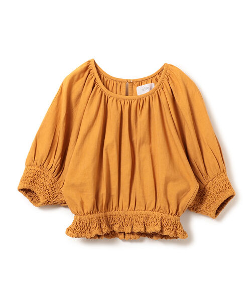 KIIRA（キーラ）の「KiiRa / スモッキング ブラウス（シャツ/ブラウス・レディース・ブラウン系その他3/ブラック・ONE SIZE）」の7枚目の写真