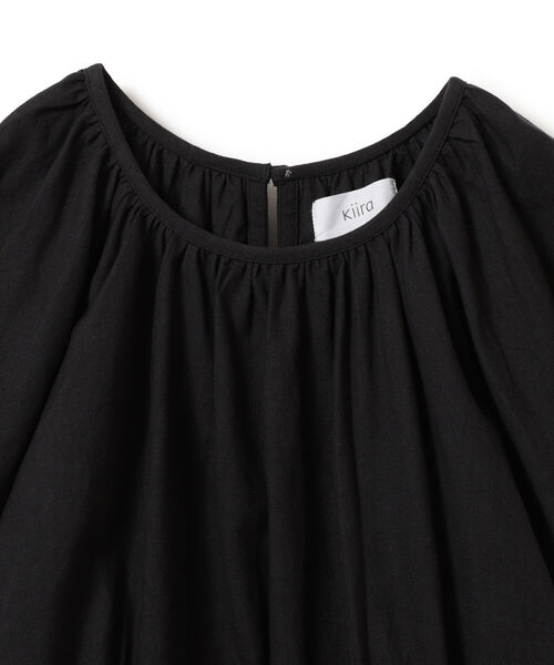 KIIRA（キーラ）の「KiiRa / スモッキング ブラウス（シャツ/ブラウス・レディース・ブラウン系その他3/ブラック・ONE SIZE）」の9枚目の写真