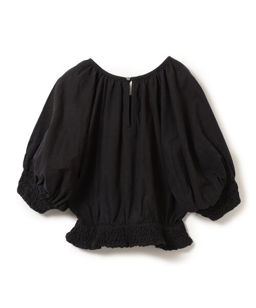 KIIRA（キーラ）の「KiiRa / スモッキング ブラウス（シャツ/ブラウス・レディース・ブラウン系その他3/ブラック・ONE SIZE）」の12枚目の写真