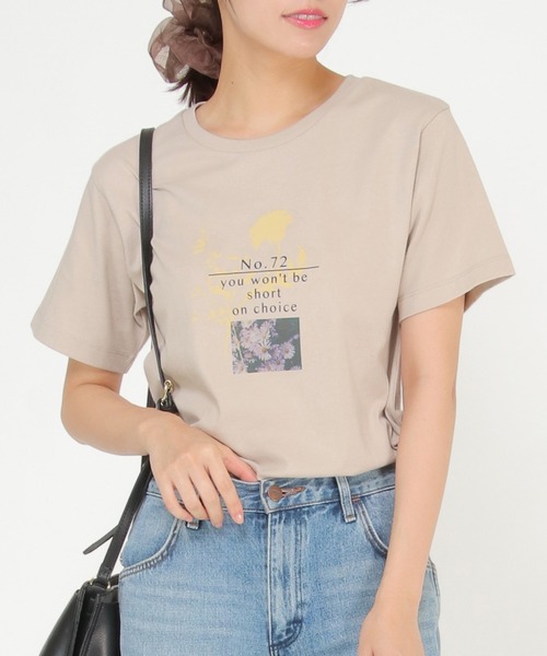 ikka(イッカ)の「【Sサイズ WEB限定】フォトロゴ半袖プリントT(Tシャツ/カットソー・レディース・ホワイト/チャコールグレー/オフホワイト/グレー/ミント/その他1・S/M/L)」の1枚目の写真