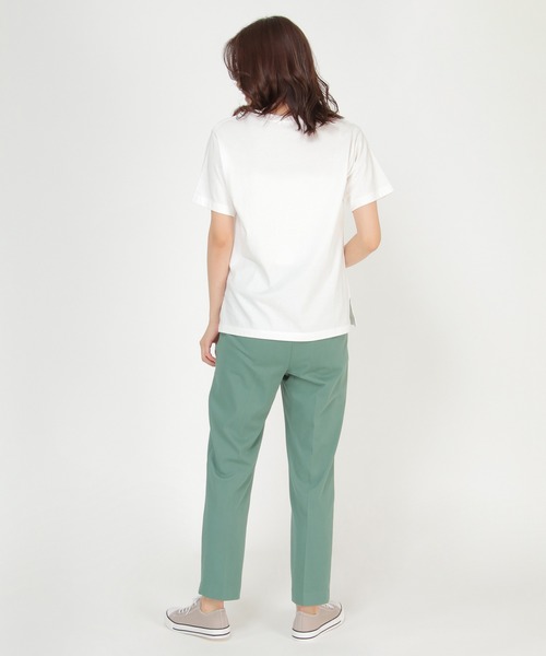 ikka(イッカ)の「【Sサイズ WEB限定】フォトロゴ半袖プリントT(Tシャツ/カットソー・レディース・ホワイト/チャコールグレー/オフホワイト/グレー/ミント/その他1・S/M/L)」の16枚目の写真