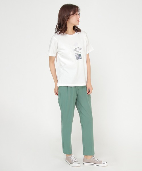 ikka(イッカ)の「【Sサイズ WEB限定】フォトロゴ半袖プリントT(Tシャツ/カットソー・レディース・ホワイト/チャコールグレー/オフホワイト/グレー/ミント/その他1・S/M/L)」の15枚目の写真