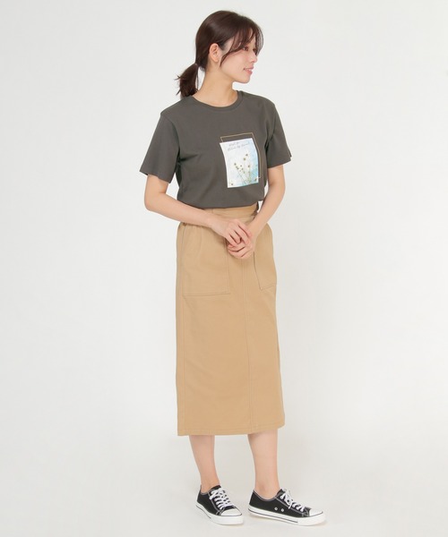 ikka(イッカ)の「【Sサイズ WEB限定】フォトロゴ半袖プリントT(Tシャツ/カットソー・レディース・ホワイト/チャコールグレー/オフホワイト/グレー/ミント/その他1・S/M/L)」の17枚目の写真
