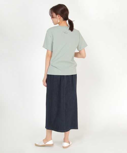 ikka(イッカ)の「【Sサイズ WEB限定】フォトロゴ半袖プリントT(Tシャツ/カットソー・レディース・ホワイト/チャコールグレー/オフホワイト/グレー/ミント/その他1・S/M/L)」の22枚目の写真
